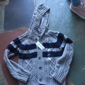Boys chunky cable knit cardigan